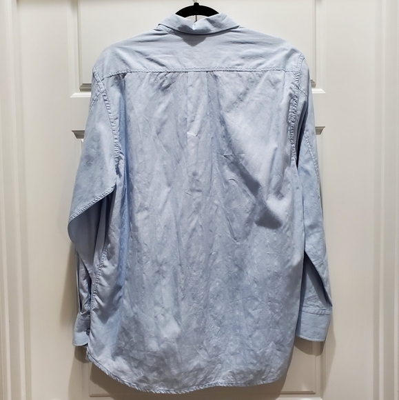 TOMMY BAHAMA 100% COTTON LONG SLEEVE BUTTON UP SKY BLUE TOP MEN SIZE SMALL - Picture 4 of 15